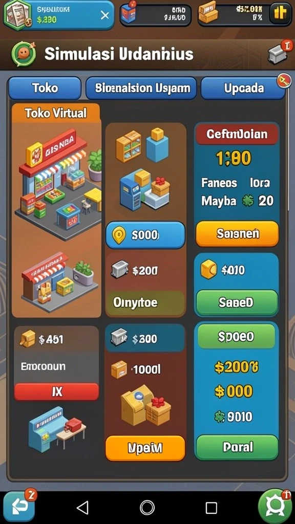 bokedomino - Antarmuka pengguna yang sederhana dan intuitif.