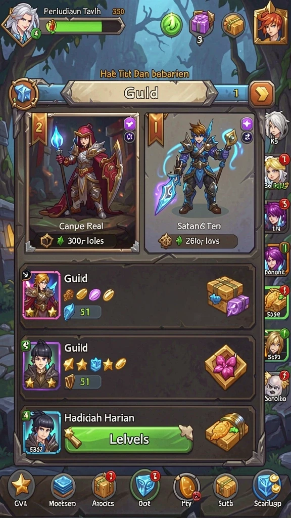 hartaspin - Menu permainan yang mudah dinavigasi dan user-friendly.