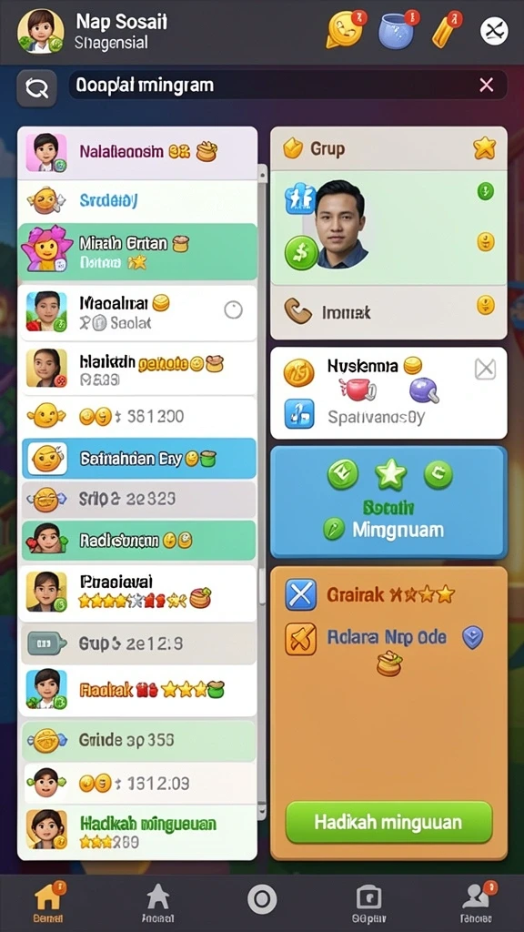 megahoki - Menampilkan karakter unik dalam permainan MEGAHOKI.